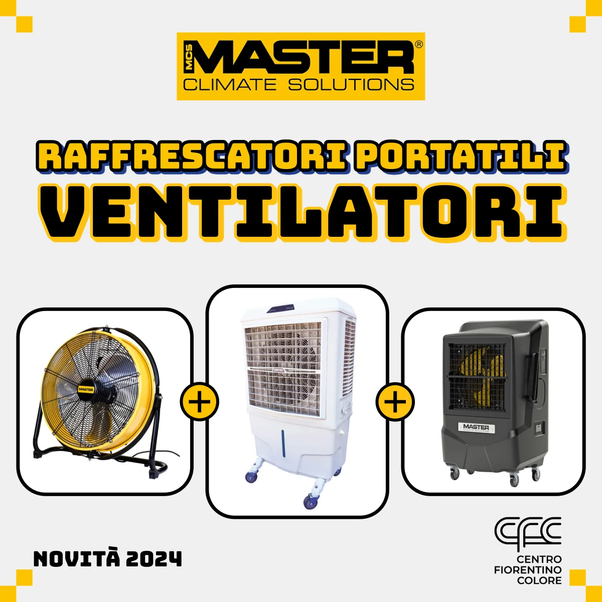 PROMO Raffrescatori portatili ventilatori MASTER